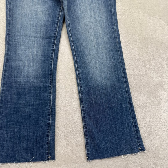 Liverpool Los Angeles Jeans Women's 2/26 Hannah Cropped Flare Raw Hem‎ Whiskered - Picture 3 of 16